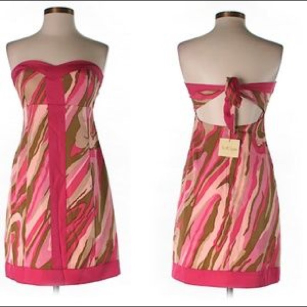 Britt Ryan Strapless Open Back Dress